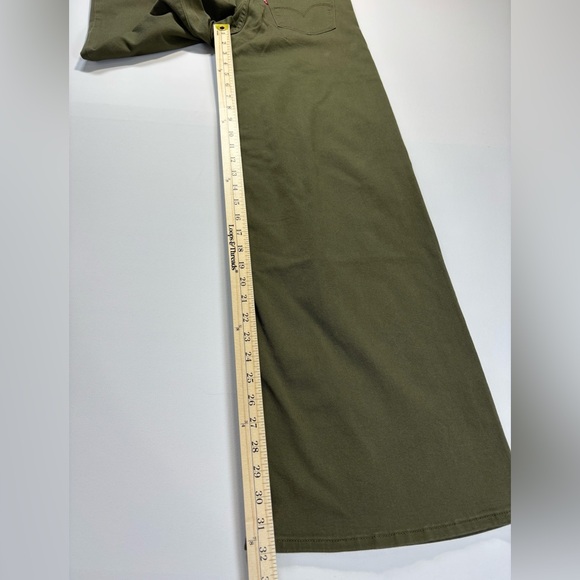 Levi's Olive Green Flare & Wide Leg Jeans - Picture 12 of 12